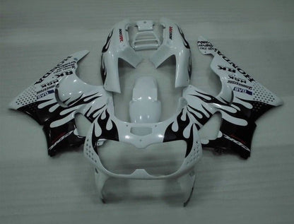 Honda CBR 900RR Fairings (1994-1995) White, Black Flame at KingsMotorcycleFairings.com
