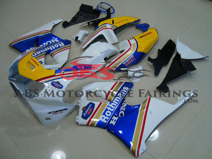 Honda CBR 900RR Fairings (1998-1999) White, Blue, Yellow Rothmans at KingsMotorcycleFairings.com
