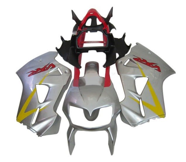 Honda VFR 800 Fairings (2002-2013) Silver, Yellow, Red at KingsMotorcycleFairings.com