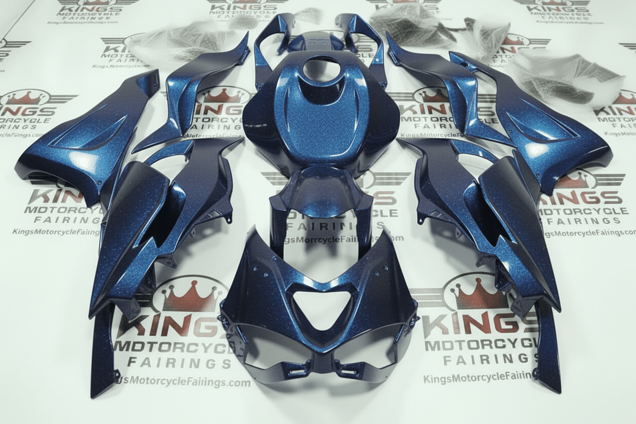 KAWASAKI ZX6R 636 Fairings (2024-2025) Metallic Navy Blue at KingsMotorcycleFairings.com