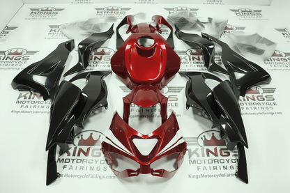 KAWASAKI ZX6R Fairings (2024-2025) Red, Black, White Stripe from KingsMotorcycleFairings.com