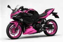 KawasakiI Ninja 500 Fairings (2024-2025) Pink Splash, Matte Black at KingsMotorcycleFairings.com