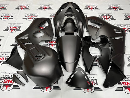 Kawasaki NINJA ZX-12R Fairings (2002-2006) Matte Gray, Black from KingsMotorcycleFairings.com