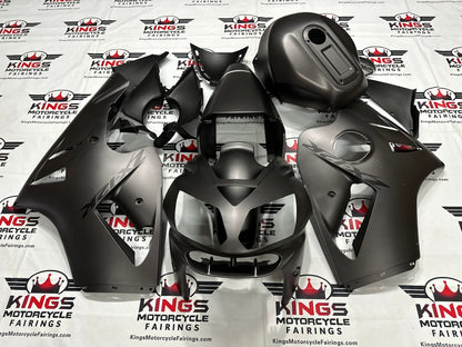 Kawasaki NINJA ZX12R Fairings (2002-2006) Matte Gray, Black at KingsMotorcycleFairings.com