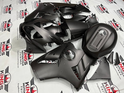 Kawasaki NINJA ZX12R Fairings (2002-2006) Matte Gray, Black from KingsMotorcycleFairings.com