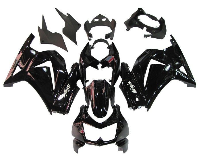 Kawasaki Ninja 250R Fairing set(2008-2013) Gloss Black at KingsMotorcycleFairings.com
