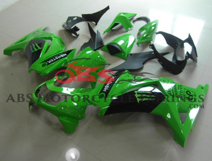 Kawasaki Ninja 250R Fairing set (2008-2013) Green, Black, Monster Energy at KingsMotorcycleFairings.com