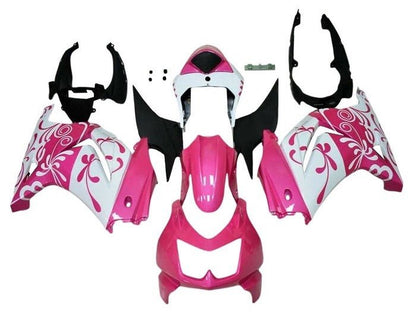 Kawasaki Ninja 250R Fairings (2008-2013) Pink, White from KingsMotorcycleFairings.com