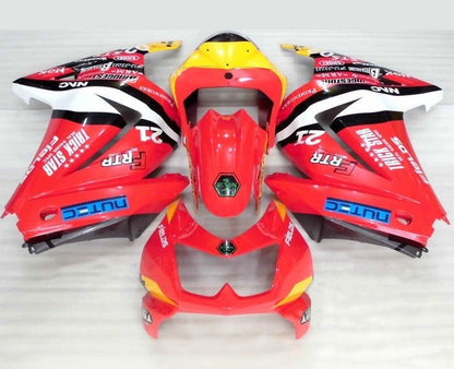 Kawasaki Ninja 250R Fairing kit (2008-2013) Red Trick Star at KingsMotorcycleFairings.com