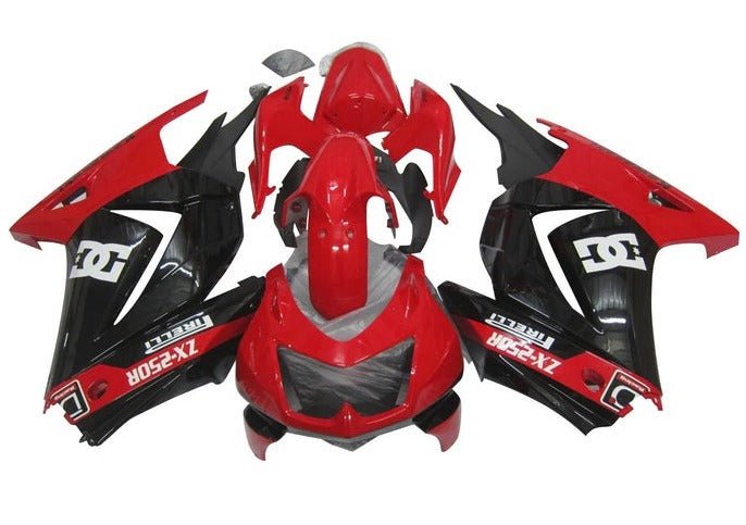 Kawasaki Ninja 250R Fairing kit (2008-2013) Red, Black, White DC at KingsMotorcycleFairings.com