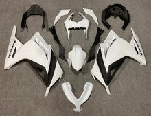 Kawasaki Ninja 300 Fairings (2013-2024) Gloss White, Black at KingsMotorcycleFairings.com