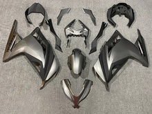 Kawasaki Ninja 300 Fairings (2013-2024) Silver, Matte Black at KingsMotorcycleFairings.com