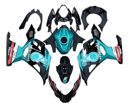 Kawasaki Ninja 400 Fairing Kit (2018-2023) Black, Blue, Petronas at KingsMotorcycleFairings.com