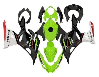 Kawasaki Ninja 400 Fairings (2018-2023) Green, Black, White, Red at KingsMotorcycleFairings.com