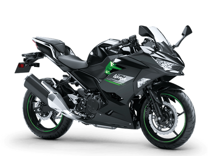 Kawasaki Ninja 400 Fairings (2018-2023) Matte Black, Green from KingsMotorcycleFairings.com