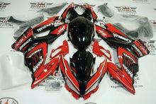 Kawasaki Ninja 400 Fairings (2018-2023) Red, Black, White Shark from KingsMotorcycleFairings.com
