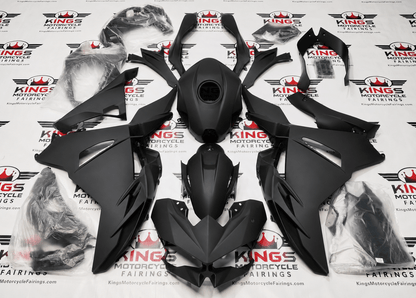 Kawasaki Ninja 500 Fairing Kit (2024-2025) All Matte Black at KingsMotorcycleFairings.com