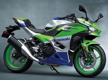 Kawasaki Ninja 500 Fairing Kits (2024-2025) Green, Blue, White at KingsMotorcycleFairings.com