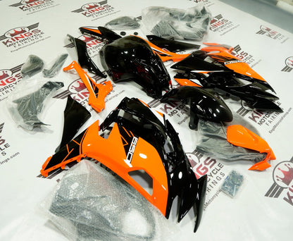 Kawasaki Ninja 650 Fairing Kit (2020-2025) Black, Orange, White at KingsMotorcycleFairings.com