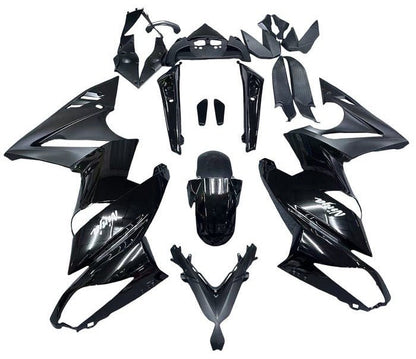 Kawasaki Ninja 650 Fairing Kit (2009-2011) Black, Matte Black, White at KingsMotorcycleFairings.com