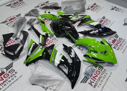 Kawasaki Ninja 650 Fairings (2017-2019) Green, Black, White, Gray at KingsMotorcycleFairings.com