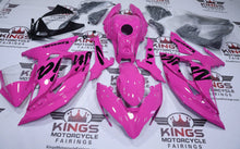 Kawasaki Ninja 650 Fairings (2017-2019) Neon Pink, Black at KingsMotorcycleFairings.com