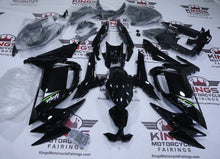 Kawasaki Ninja 650 Fairings (2020-2025) Black, White, Green Gloss at KingsMotorcycleFairings.com