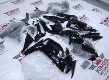 Kawasaki Ninja 650 Fairings (2020-2025) Black, White, Green Stripe from KingsMotorcycleFairings.com