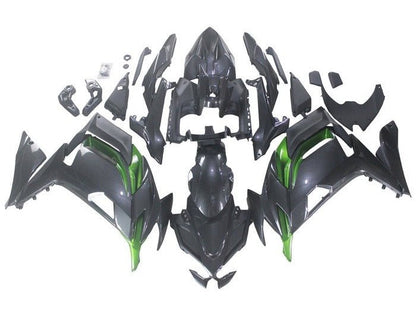 Kawasaki Ninja 650 Fairings (2020-2025) Faux Carbon Fiber, Green at KingsMotorcycleFairings.com