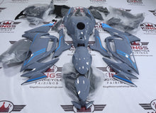 Kawasaki Ninja 650 Fairings (2020-2025) Gloss Gray, Blue at KingsMotorcycleFairings.com