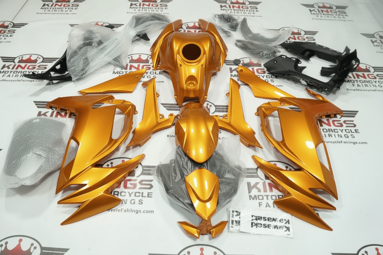 Kawasaki Ninja 650 Fairings (2020-2025) Gold at KingsMotorcycleFairings.com