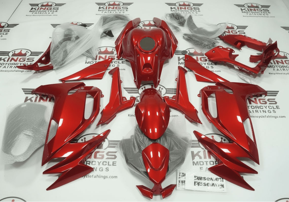 Kawasaki Ninja 650 Fairings (2020-2025) Red at KingsMotorcycleFairings.com