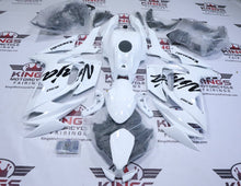 Kawasaki Ninja 650 Fairings (2020-2025) White, Black Gloss at KingsMotorcycleFairings.com
