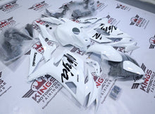 Kawasaki Ninja 650 Fairings (2020-2025) White, Black Gloss from KingsMotorcycleFairings.com