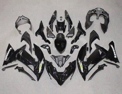 Kawasaki Ninja 650R Fairings (2017-2019) Black, White, Green at KingsMotorcycleFairings.com