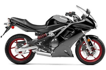 Kawasaki Ninja 650 (2006-2008) Gloss Black at KingsMotorcycleFairings.com