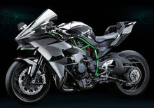 Kawasaki Ninja H2 Fairings (2015-2022) Faux Carbon Fiber, Silver at KingsMotorcycleFairings.com