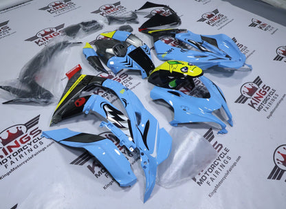 Kawasaki Ninja ZX-10R Fairings (2016-2020) Blue, Black Shark from KingsMotorcycleFairings.com