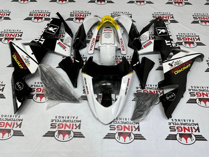 Kawasaki Ninja ZX10R Fairings (2004-2005) Playboy Black, White, Yellow from KingsMotorcycleFairings.com