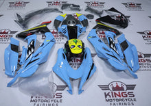Kawasaki Ninja ZX10R Fairings (2016-2020) Blue, Black Shark at KingsMotorcycleFairings.com