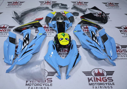 Kawasaki Ninja ZX10R Fairings (2016-2020) Blue, Black Shark at KingsMotorcycleFairings.com
