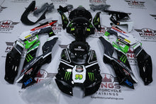 Kawasaki Ninja ZX10R Fairings (2021-2025) Black, Green Monster at KingsMotorcycleFairings.com