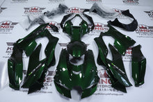 Kawasaki Ninja ZX10R Fairings (2021-2025) Dark Green, White at KingsMotorcycleFairings.com