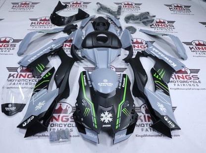 Kawasaki Ninja ZX10RR Fairings (2021-2025) Matte Black, Gray, Green, White at KingsMotorcycleFairings.com