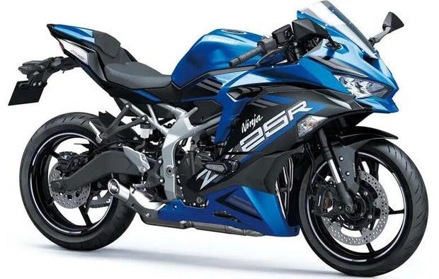 Kawasaki Ninja ZX25R Fairings (2019-2025) Blue, Black, White at KingsMotorcycleFairings.com