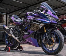 Kawasaki Ninja ZX25R Fairings (2019-2025) Purple, Blue, Gold, Gradient at KingsMotorcycleFairings.com