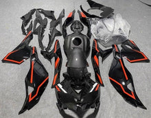 Kawasaki Ninja ZX4R Fairings (2019-2025) Faux Carbon Fiber, Black, Red at KingsMotorcycleFairings.com