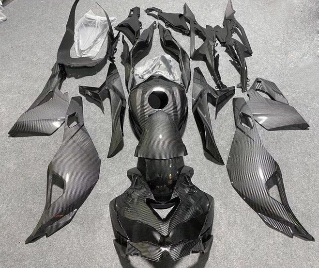 Kawasaki Ninja ZX4R Fairings (2019-2025) Faux Carbon Fiber at KingsMotorcycleFairings.com