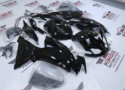 Kawasaki Ninja ZX6R 636 Fairings (2019-2023) Black Metallic Rainbow Glitter at KingsMotorcycleFairings.com