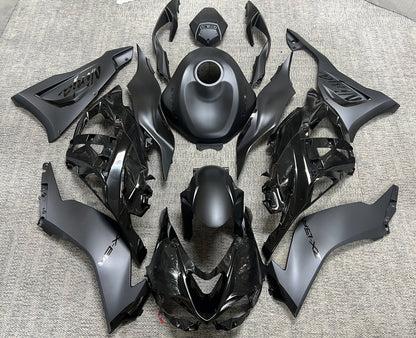 Kawasaki Ninja ZX6R 636 Fairings (2024-2025) All Black at KingsMotorcycleFairings.com.